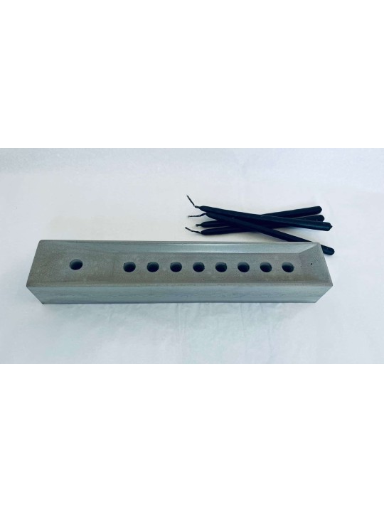 Elegant Rectangular Custom Colors Concrete Hanukka , Modern Hanukkah M