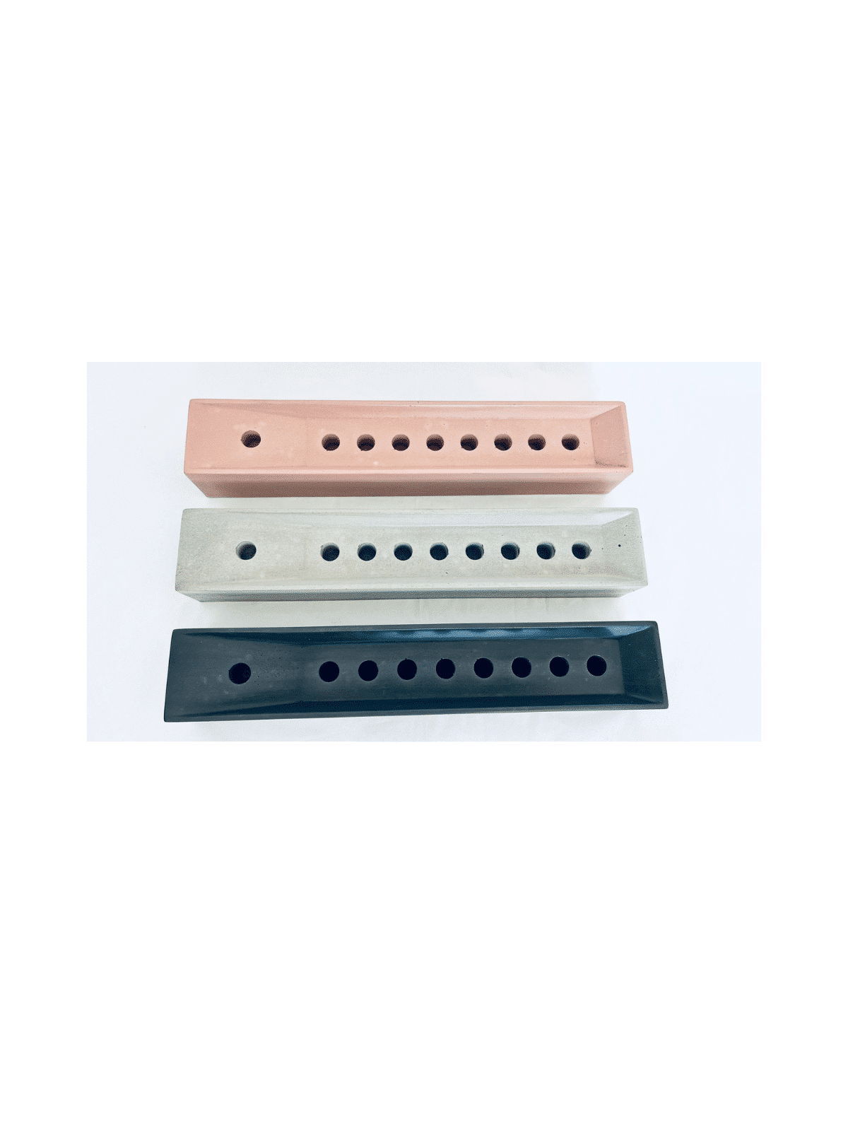 Elegant Rectangular Custom Colors Concrete Hanukka , Modern Hanukkah M