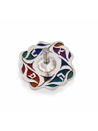 Dreidel Wave Design and Hebrew Letters , Dreidels , Israeli Judaica
