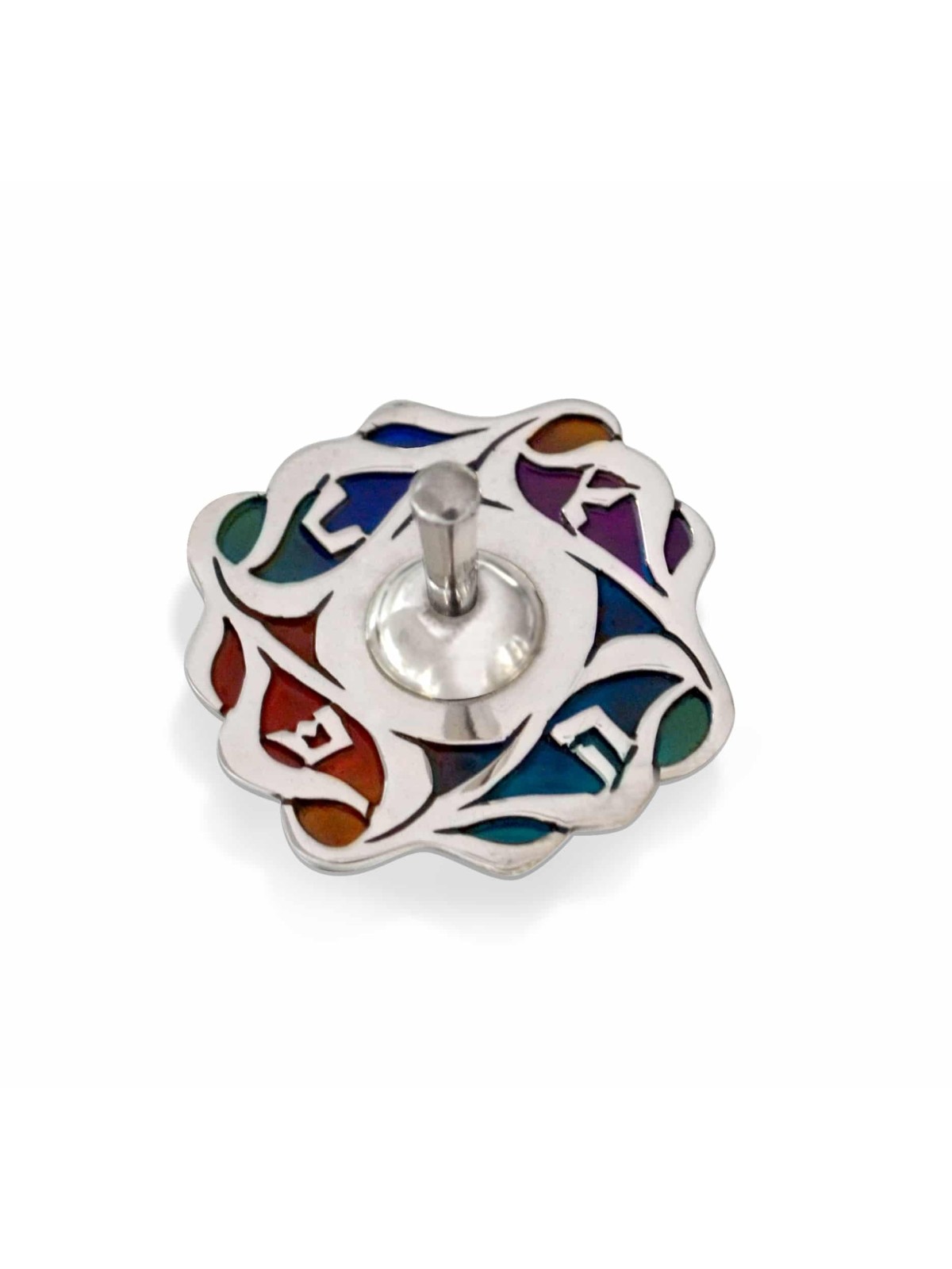Dreidel Wave Design and Hebrew Letters , Dreidels , Israeli Judaica