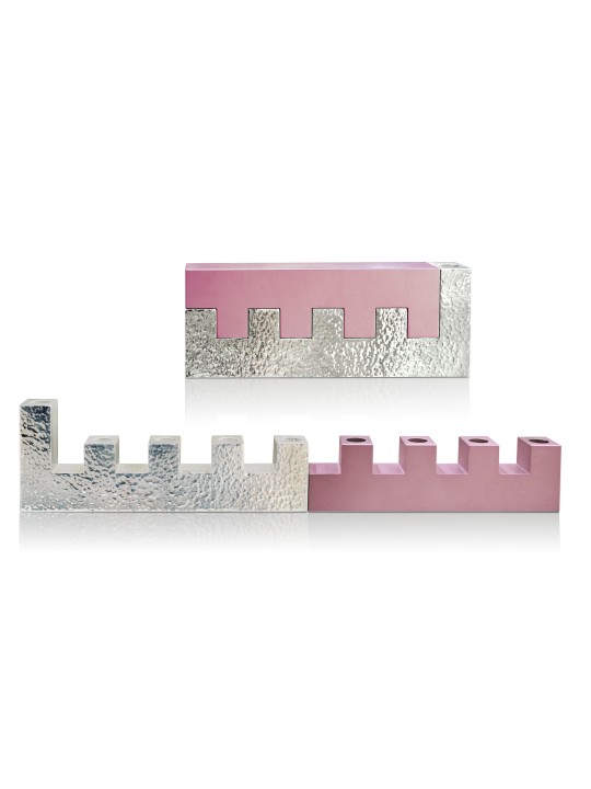 Menorah en forme de murs de Jérusalem martelés, cadeaux de mariage juifs, Israël