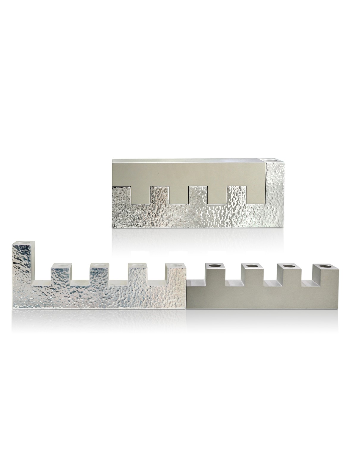 Menorah en forme de murs de Jérusalem martelés, cadeaux de mariage juifs, Israël