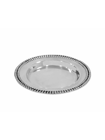 Plaque de conception de perles de plaque d’argent sterling, cadeaux Tu B’Av, Jud israélien