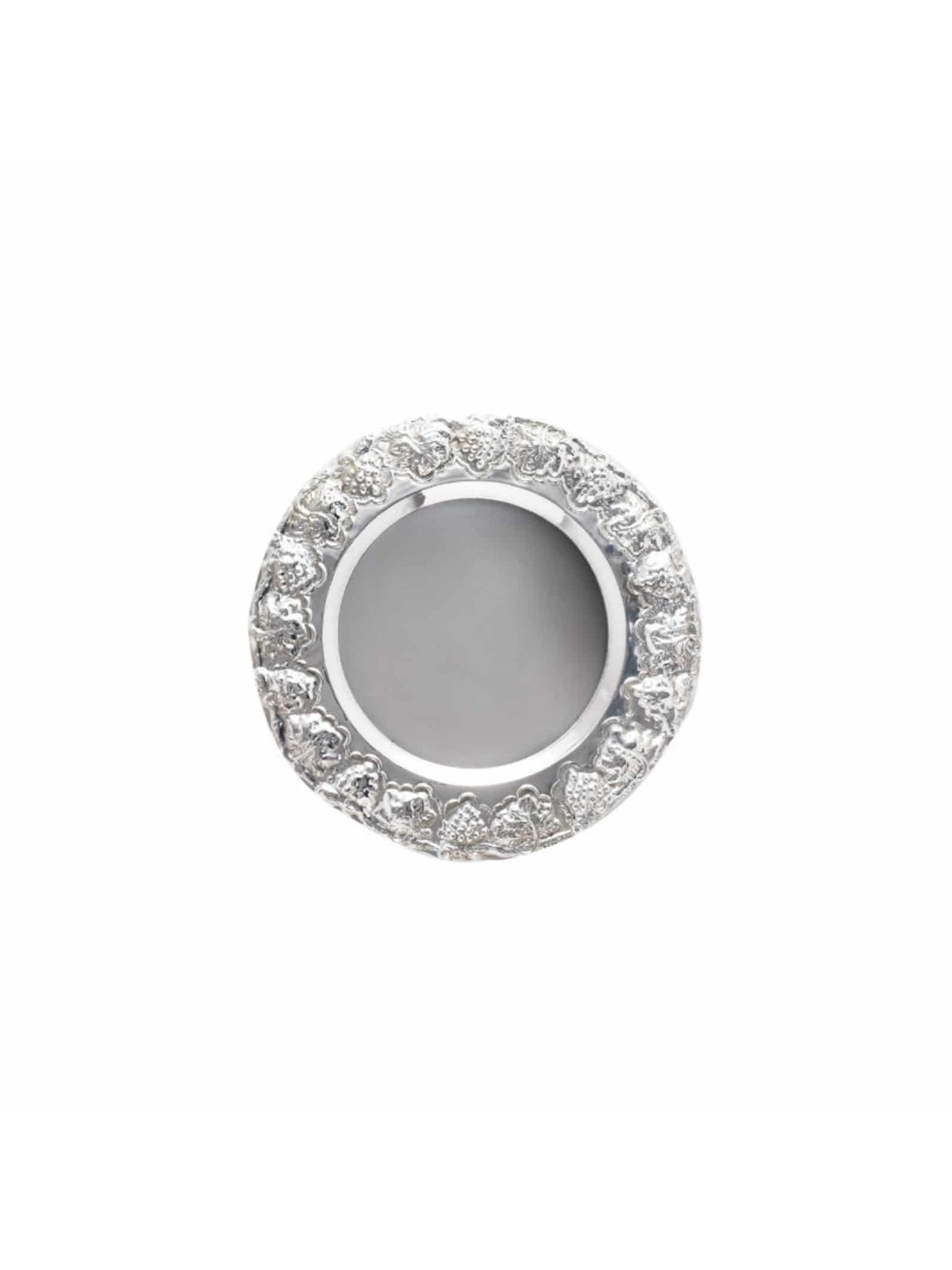 Plaque de coupe de Kiddouch en argent sterling, cadeaux Tu B'Av, Judaica israélienne