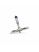 Dreidel with Magnificent Enamel & Amethyst , Dreidels , Israeli Judaic