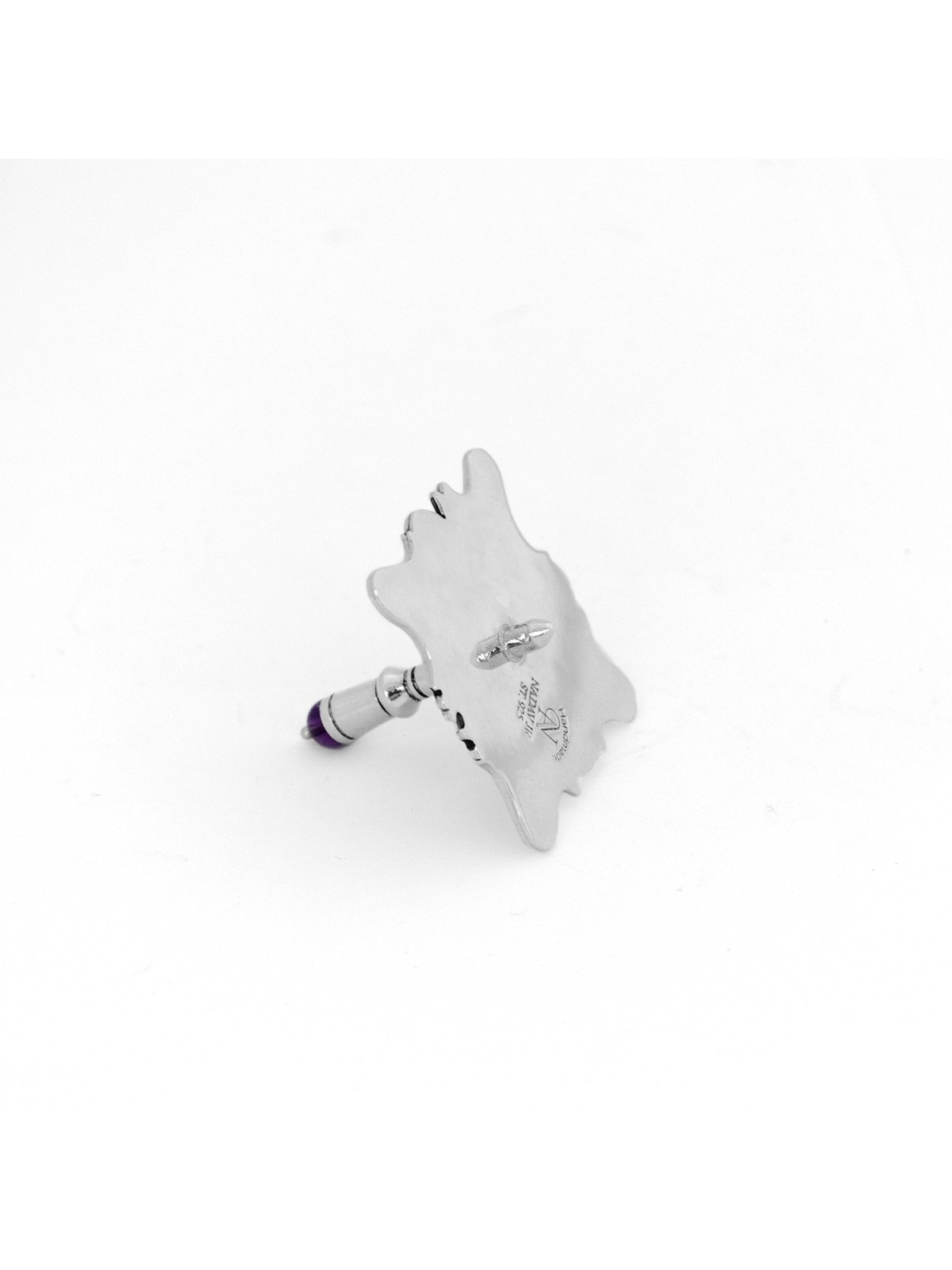 Dreidel with Magnificent Enamel & Amethyst , Dreidels , Israeli Judaic