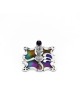 Dreidel with Magnificent Enamel & Amethyst , Dreidels , Israeli Judaic