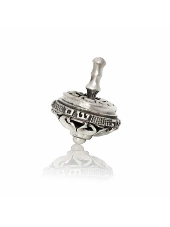 Antique Inspired 925 Sterling Silver Dreidel , Dreidels , Israeli Juda