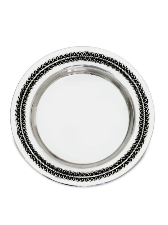Petite plaque en filigrane en argent sterling pour Kiddouch C , Cadeaux Tu B'Av , I