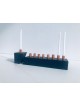 Menorah en béton noir, menorahs Hanukkah modernes, Judaica israélienne