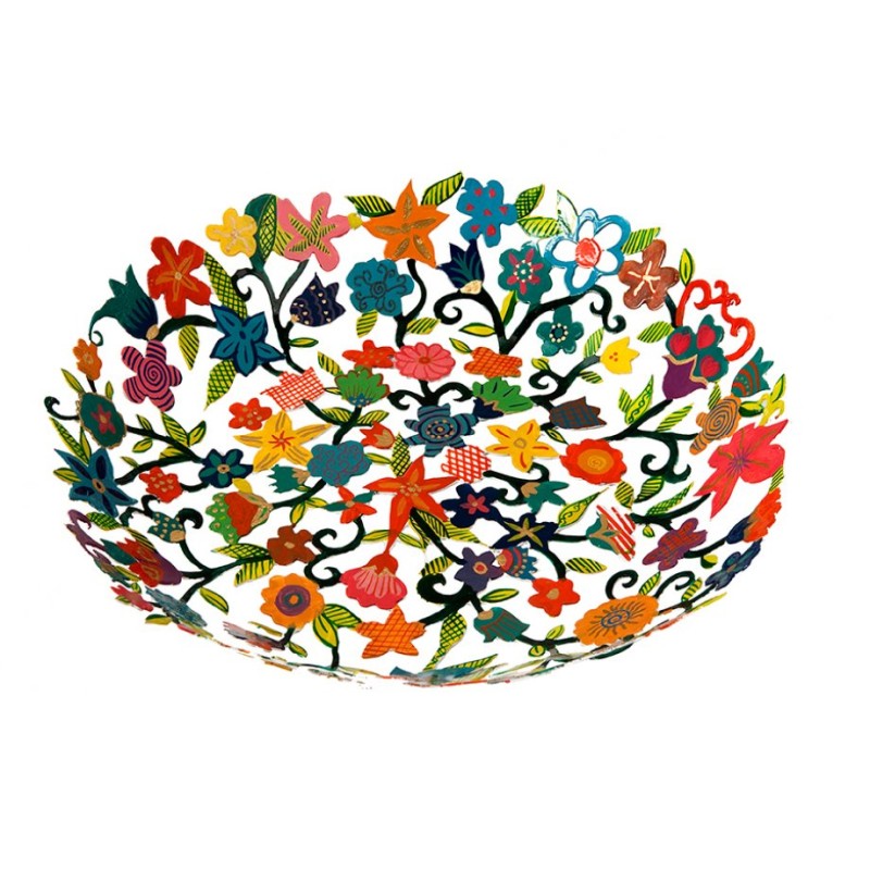 Yair Emanuel Laser Cut Hand Painted Colorful Bo... | Table Decorations