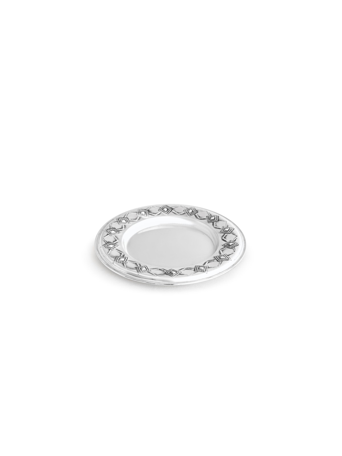 Assiette de Kiddouch décorative moderne avec décoration carrée, cadeaux Tu B'Av, I