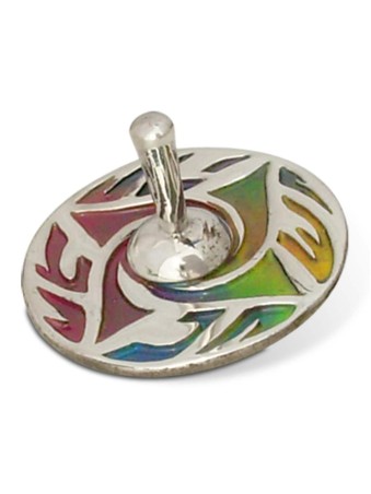 Sterling Silver Dreidel with Modern Design , Dreidels , Israeli Judaic