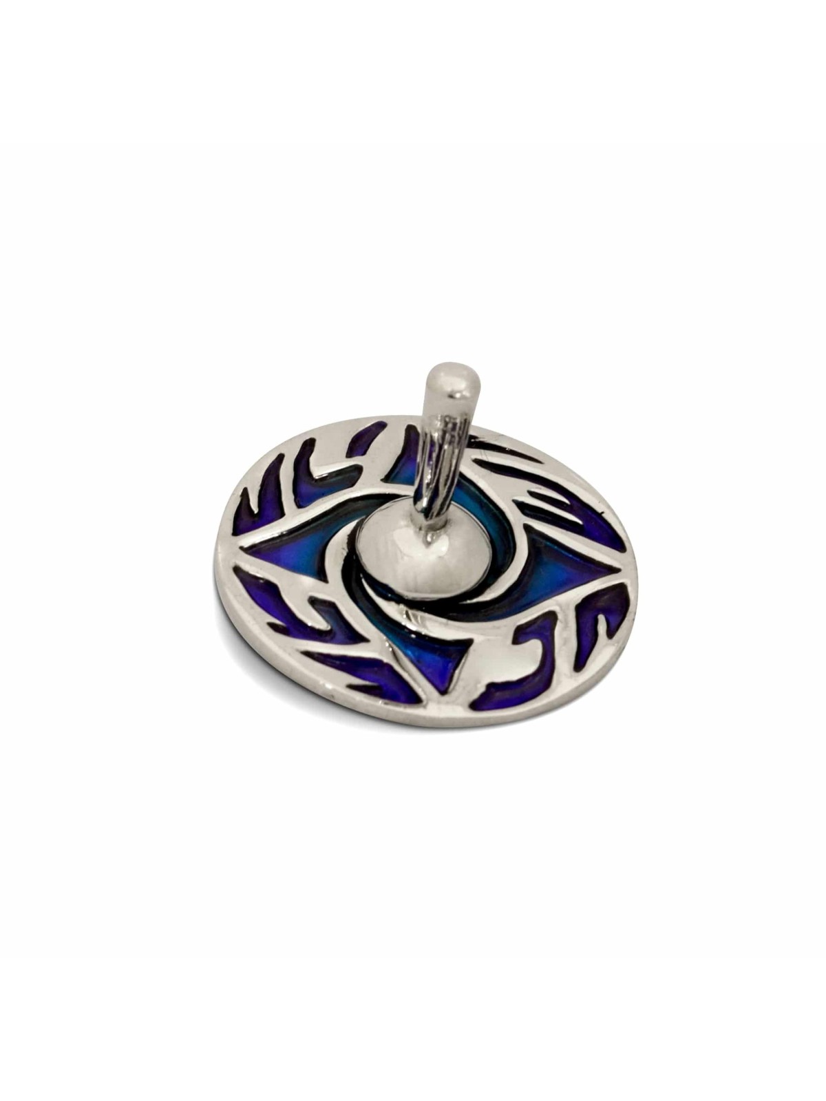 Sterling Silver Dreidel with Modern Design , Dreidels , Israeli Judaic