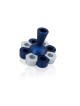 Floral Aluminum Dreidel & Menorah Matte , Dreidels , Israeli Judaica