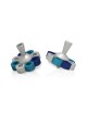 Dreidel en aluminium floral et Menorah Matte , Dreidels , Judaica israélien