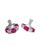 Floral Aluminum Dreidel & Menorah Matte , Dreidels , Israeli Judaica