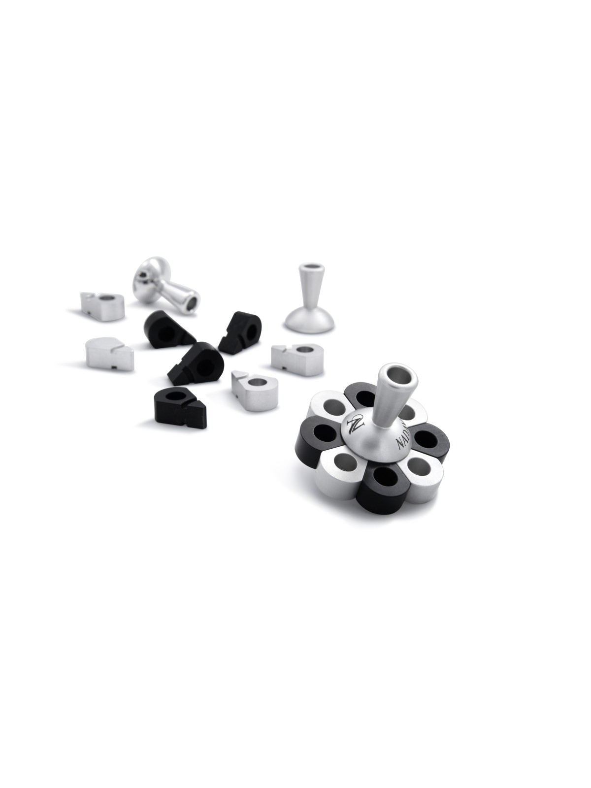 Sterling Silver Anoodized Aluminum Dreidel with Lo , Dreidels , Israel