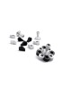 Sterling Silver Anoodized Aluminum Dreidel with Lo , Dreidels , Israel