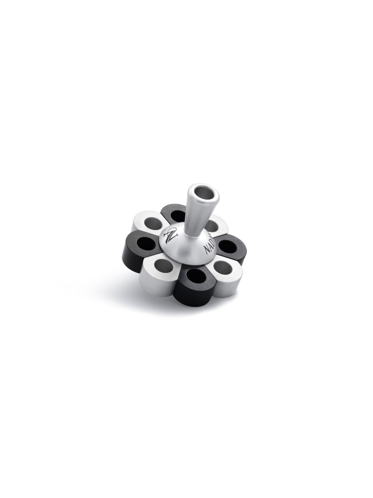 Sterling Silver Anoodized Aluminum Dreidel with Lo , Dreidels , Israel