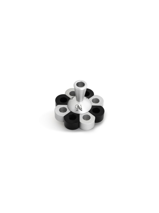 Sterling Silver Anoodized Aluminum Dreidel with Lo , Dreidels , Israel