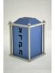 Aluminum Square Shape Tzedakah Box with Bars , Tzedakah Boxes , Israel
