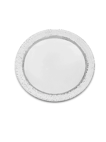 Plateau Havdalah en aluminium martelé avec look argenté, cadeaux Tu B'Av, Isr