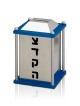Colorful Aluminum Shiny Square Tzedakah Box , Tzedakah Boxes , Israeli