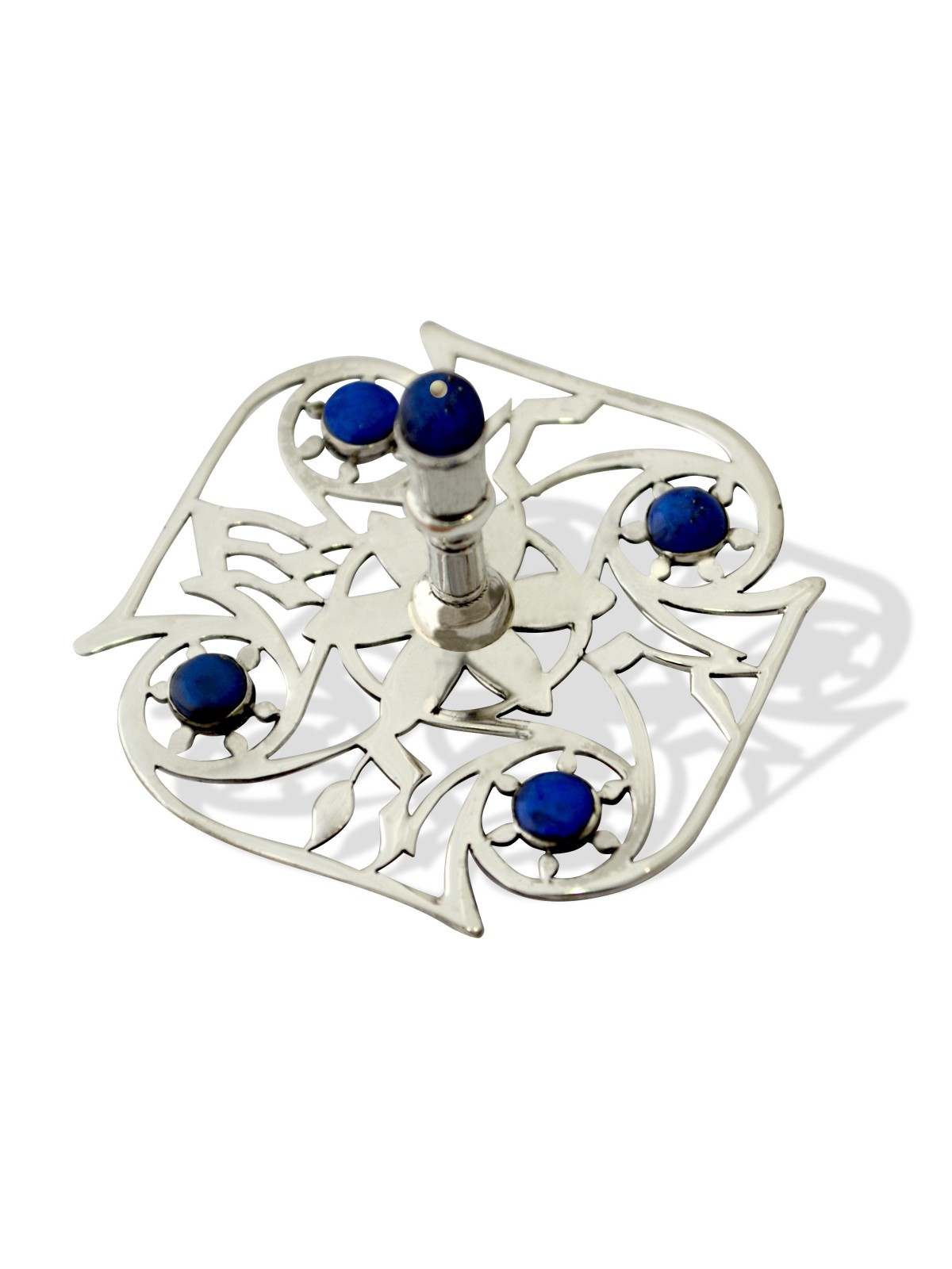 Dreidel unique avec pierre d’améthyste naturelle, Dreidels, judaïque israélien