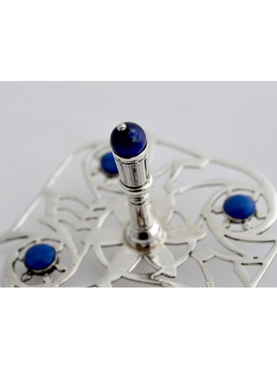 Dreidel unique avec pierre d’améthyste naturelle, Dreidels, judaïque israélien