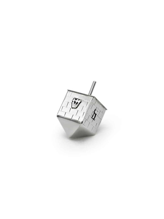 Large Sterling Silver Wall-of-Prayer Design Dreide , Dreidels , Israel
