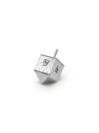 Large Sterling Silver Wall-of-Prayer Design Dreide , Dreidels , Israel