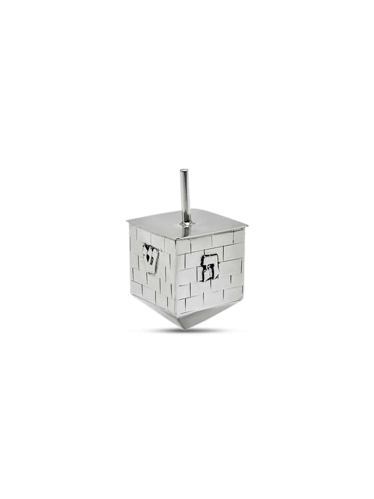 Grand mur de prière en argent sterling Design Dreide , Dreidels , Israël