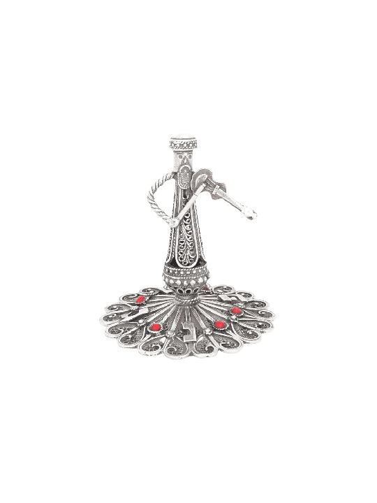 Violoniste Klezmer Design Silver Dreidel avec Orang , Dreidels , Israël