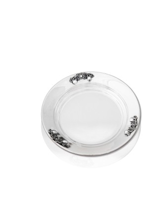 Filigree Sterling Silver Kiddush Tray , Tu B'Av Gifts , Israeli Judaic