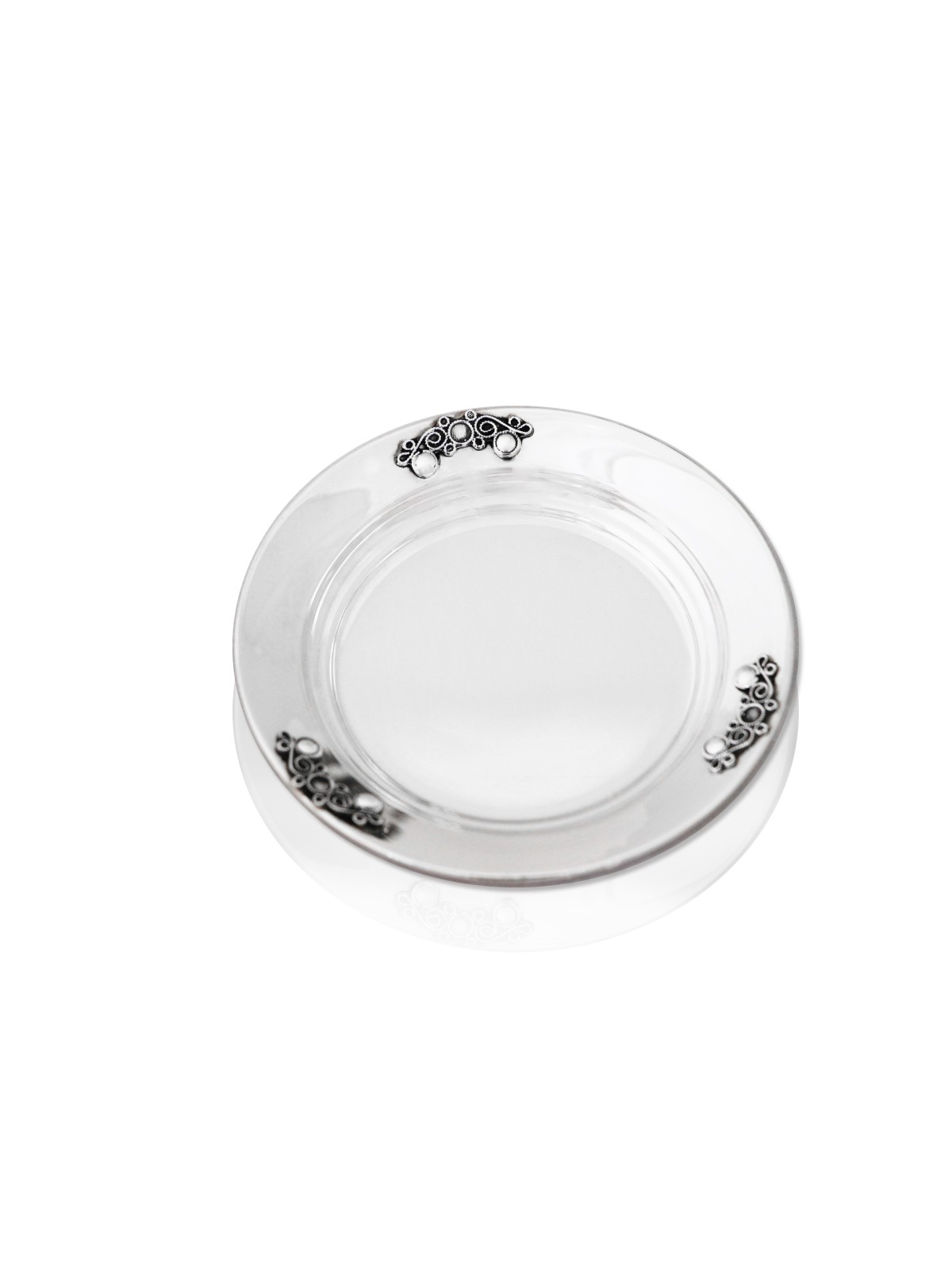 Filigree Sterling Silver Kiddush Tray , Tu B'Av Gifts , Israeli Judaic