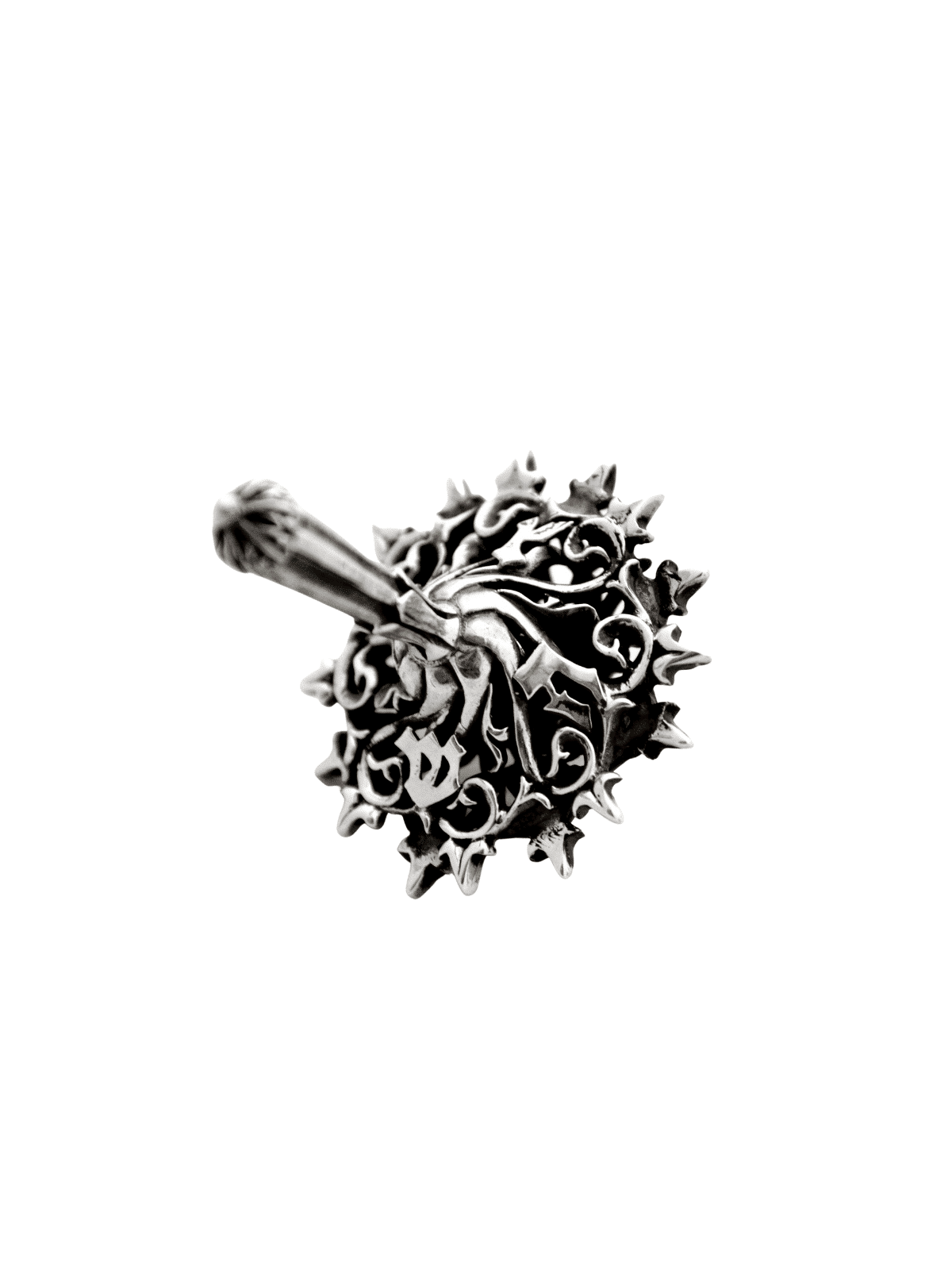 Nature Inspiré Superbe Argent Dreidel Filigree , Dreidels , Israélien