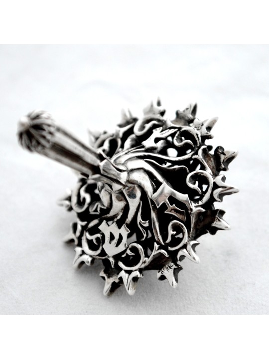 Nature Inspiré Superbe Argent Dreidel Filigree , Dreidels , Israélien