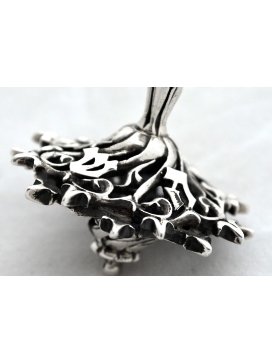 Nature Inspired Stunning Silver Dreidel Filigree , Dreidels , Israeli