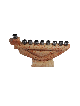 Menorah formidable en forme de cruche en pierre de Jérusalem, menorahs modernes de Hanoukka