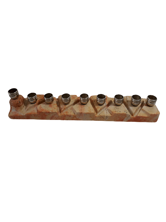 Menorah en pierre de Jérusalem unique en son genre, menorahs modernes de Hanoukka, Isr