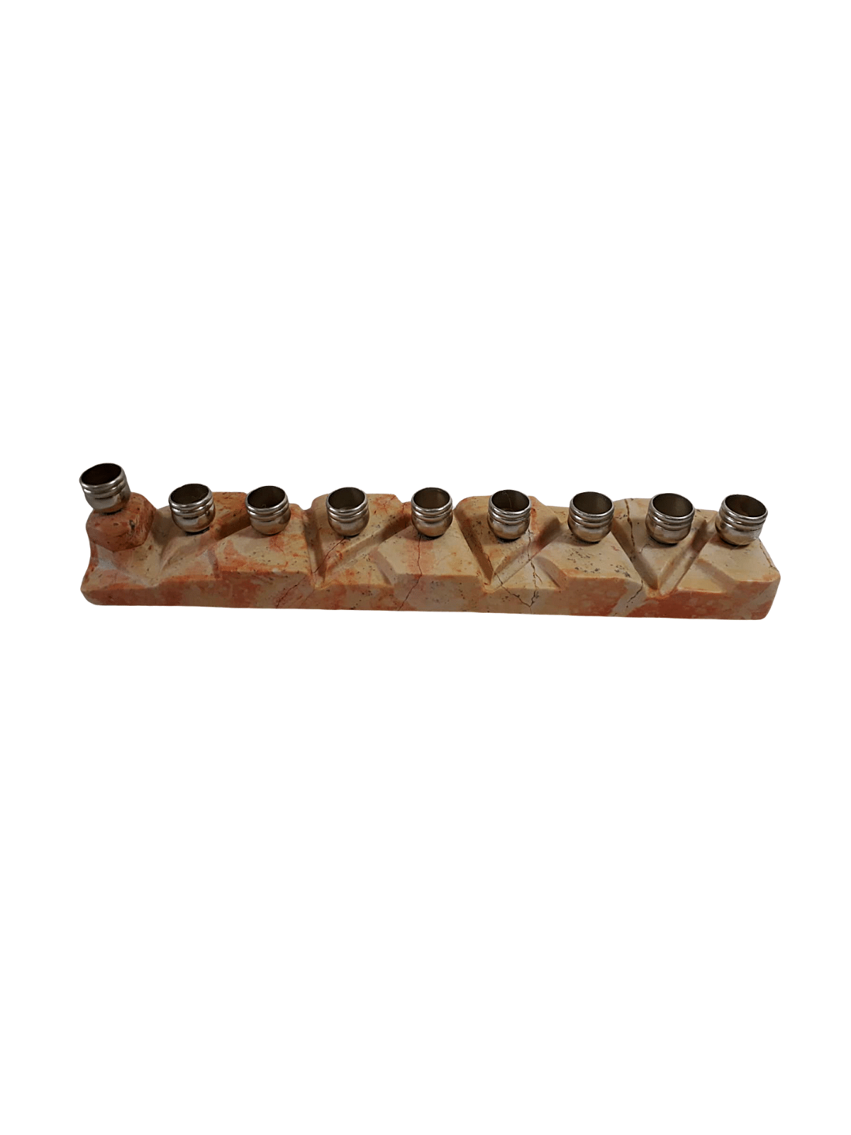 One-of-a-Kind Jerusalem Stone Menorah , Modern Hanukkah Menorahs , Isr