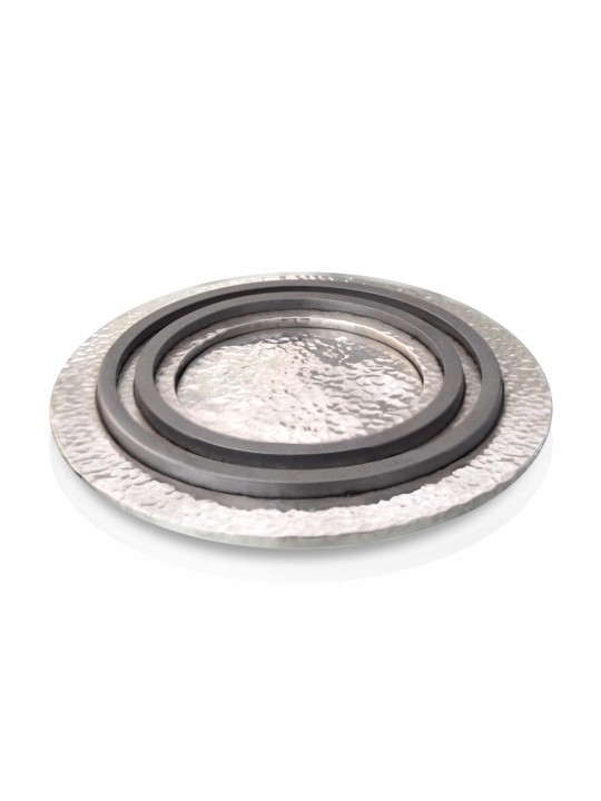 Colorful Hammered Plate with Custom Colors Kiddush , Tu B'Av Gifts , I