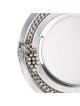 Decorated Sterling Silver Kiddush Cup Plate , Tu B'Av Gifts , Israeli