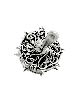 Dreidel en argent sterling décoré floral, Dreidels, Judaica israélien