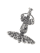 Accordéoniste Musical Sterling Silver Hanukkah Drei , Dreidels , Israël