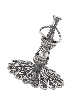 Klezmer Drummer Sterling Silver Hanukkah Dreidel , Hanukkah Gifts , Is
