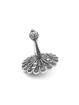 Grands coeurs ornés en forme de filigrane en argent sterling, Dreidels, Israël