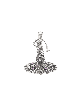 Sterling Silver Music Violoncelliste Player Amethyst Ston , Dreidels , Israël