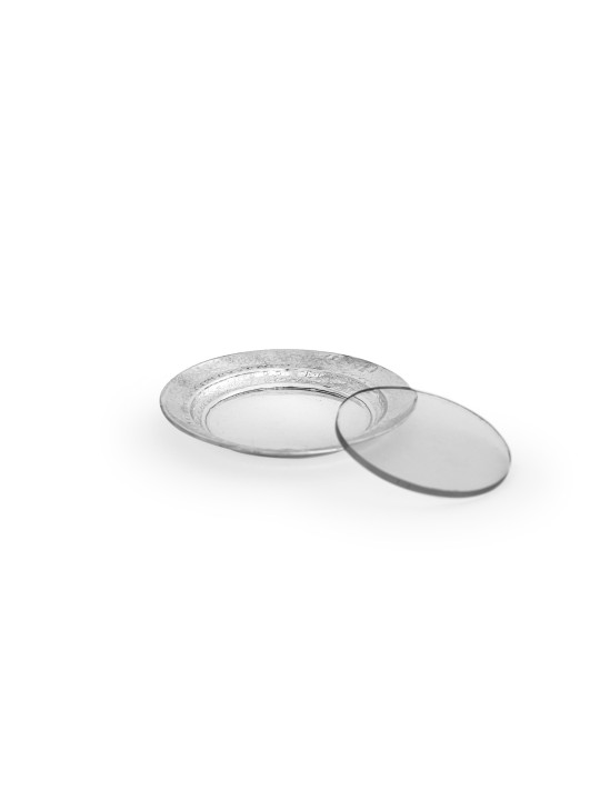 Petite plaque martelée en argent sterling pour Kiddouch C , Cadeaux Tu B'Av , I